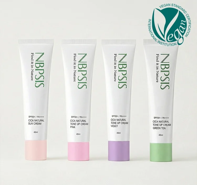 Cica Natural Tone-Up Sun Cream (4 Types) [Vegan]